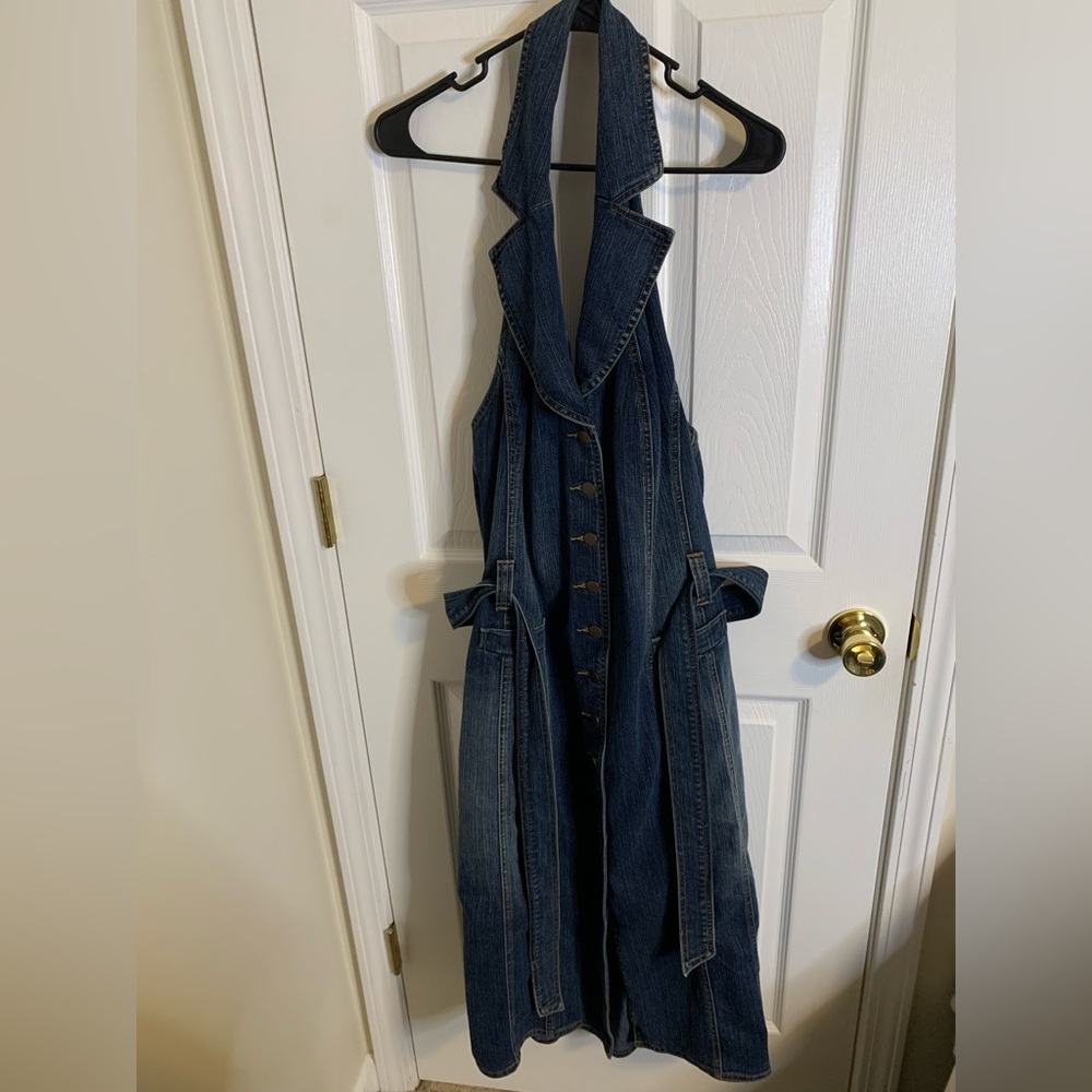 Venezia Denim Halter Dress